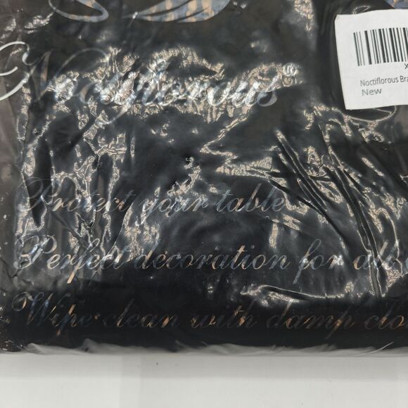 Noctiflorous Braided Table Runner Jute & Paper Blue & Brown 12" x 90" Kitchen - Picture 7 of 9